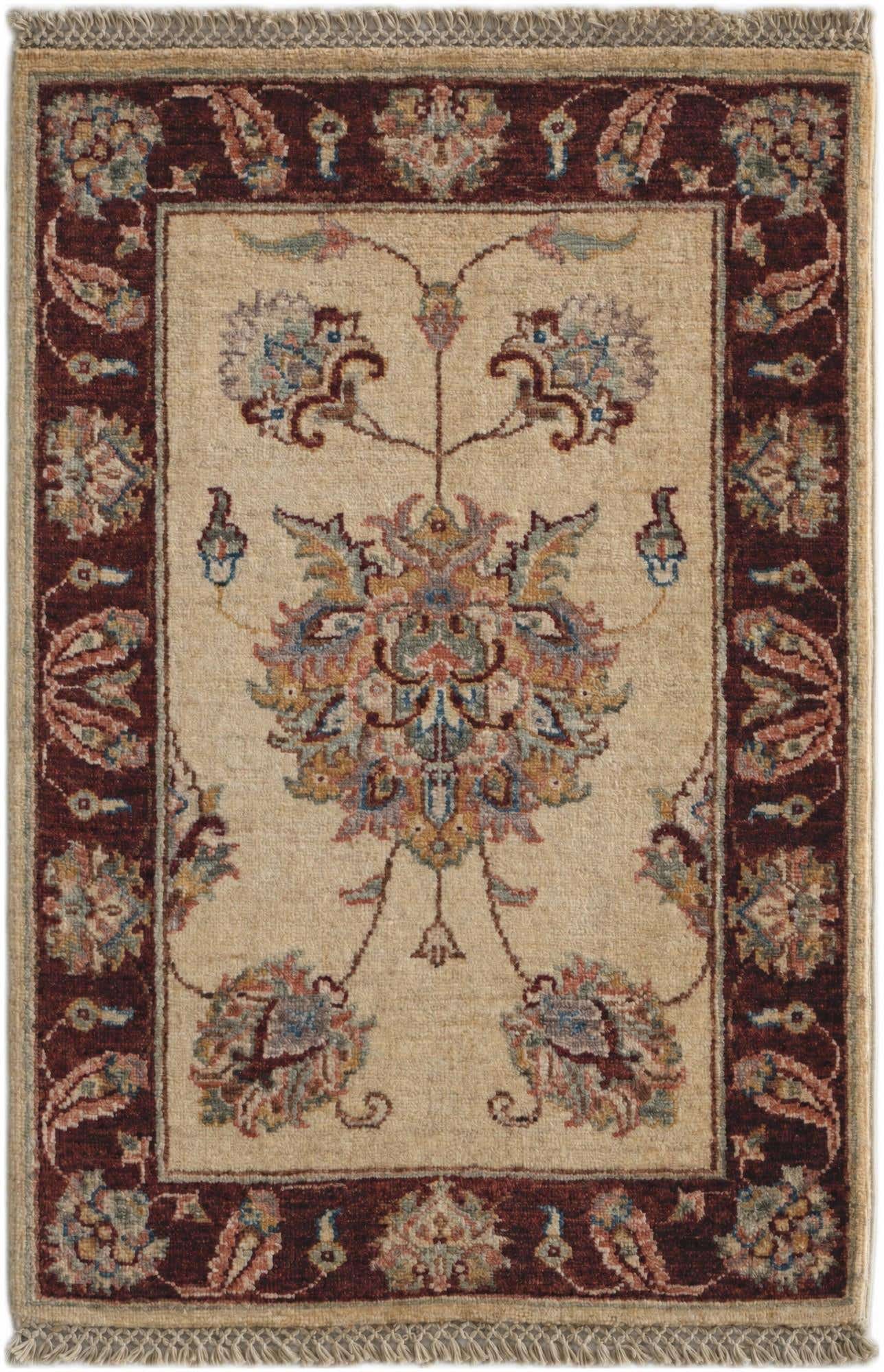 2' x 3' Hand Knotted Ziegler Rug