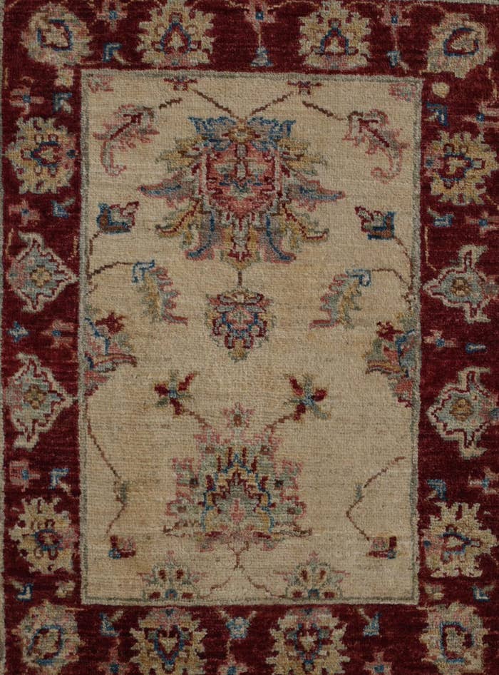 Detail image of 2' 1 x 2' 10 Hand Knotted Ziegler Rug