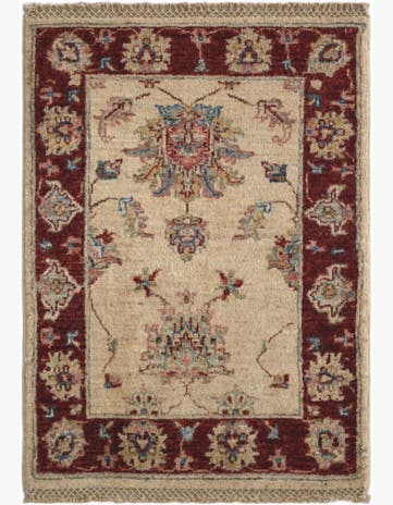 2' 1 x 2' 10 Hand Knotted Ziegler Rug