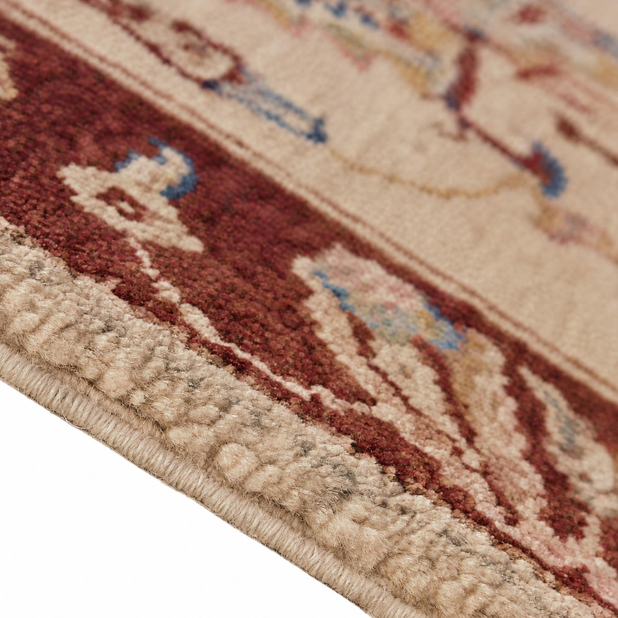 60cm x 90cm Hand Knotted Ziegler Rug