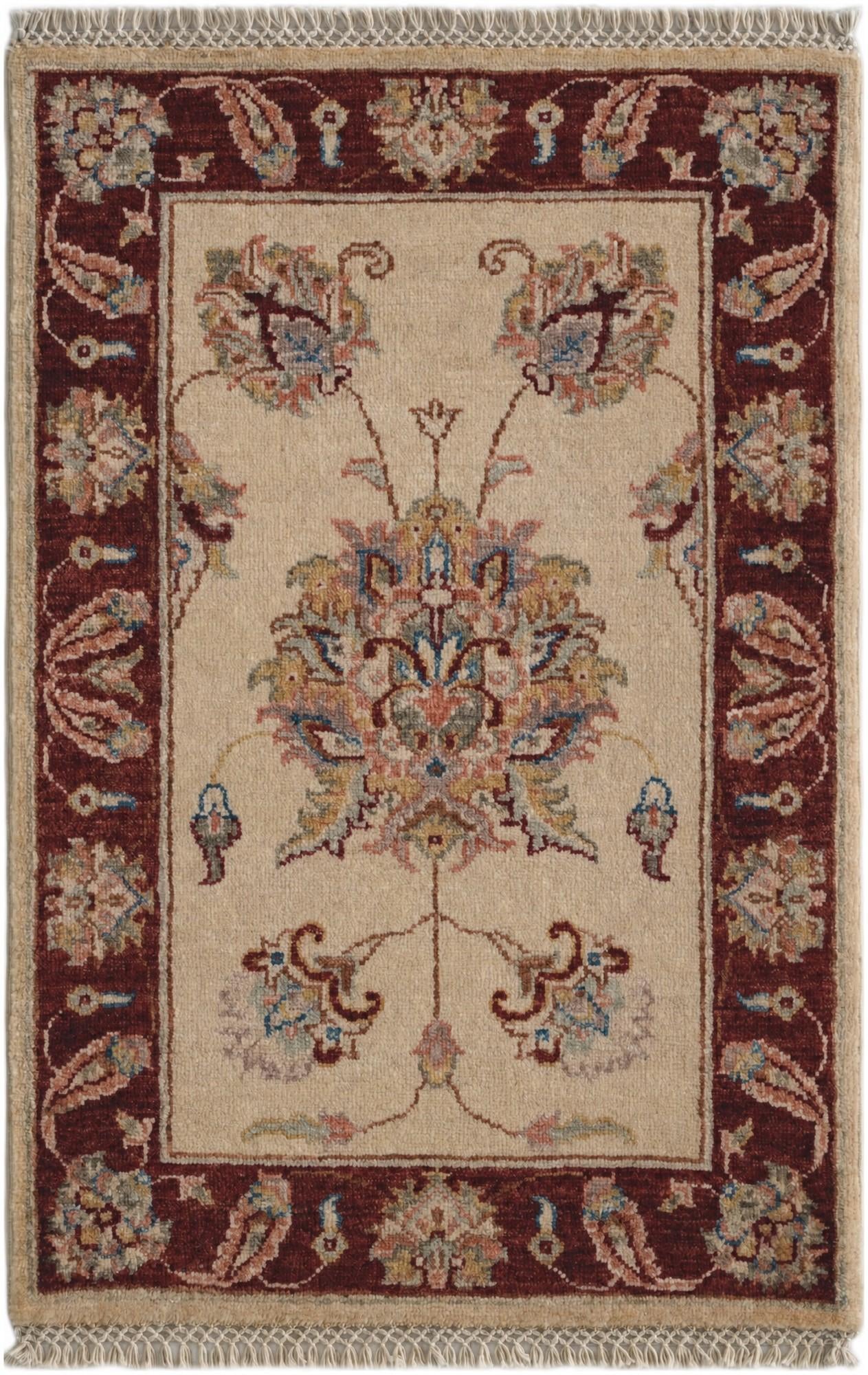 2' x 3' Hand Knotted Ziegler Rug