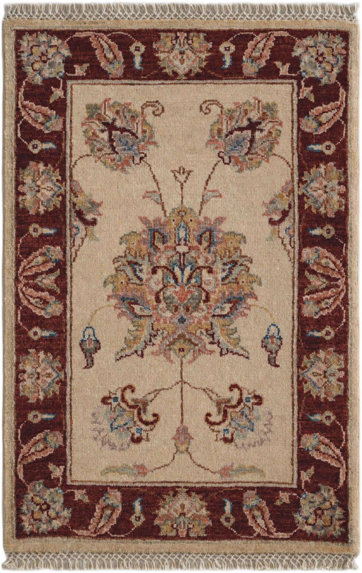 2' x 3' Hand Knotted Ziegler Rug