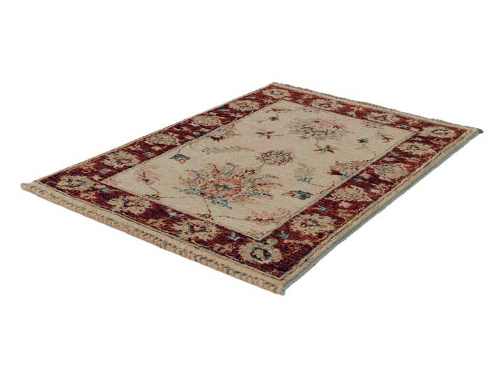 2' 1 x 3' Hand Knotted Ziegler Rug