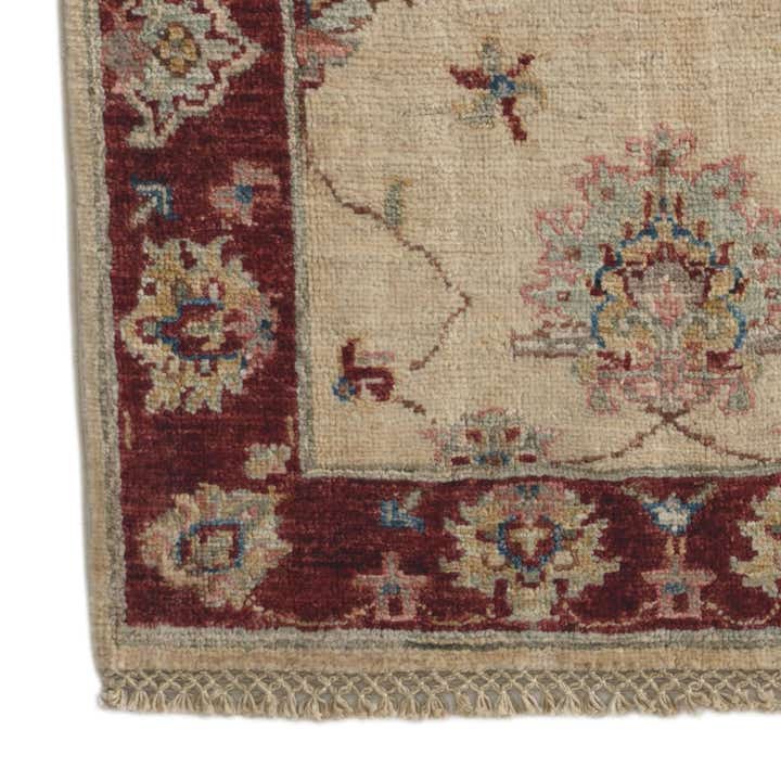 2' 2 x 3' Hand Knotted Ziegler Rug