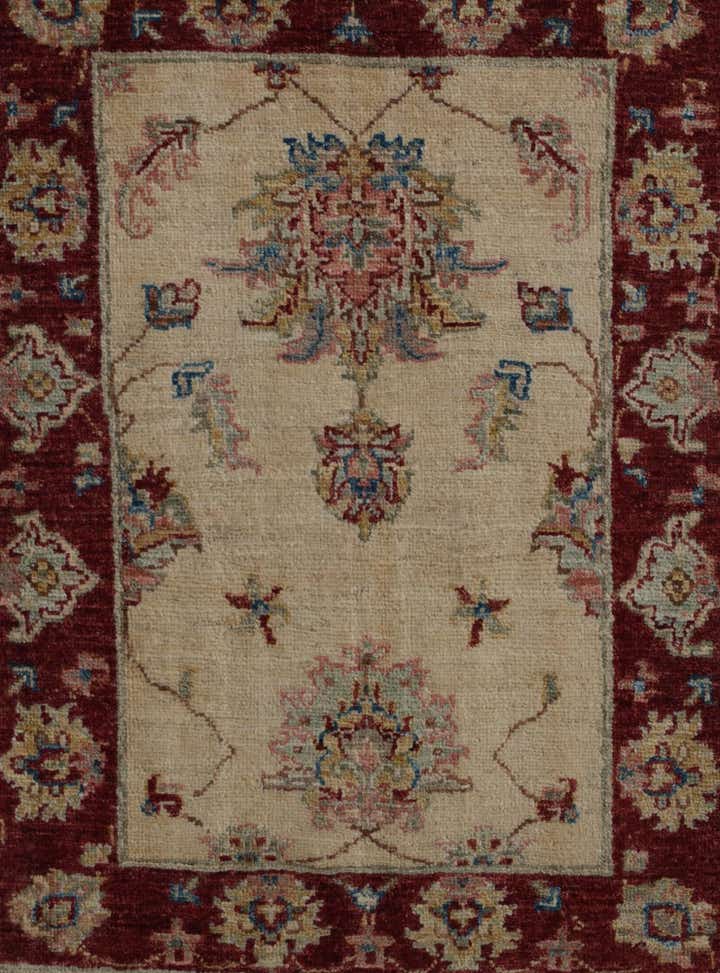 2' 2 x 3' Hand Knotted Ziegler Rug