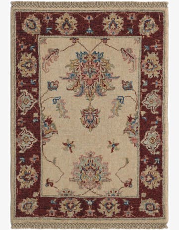 2' 2 x 3' Hand Knotted Ziegler Rug