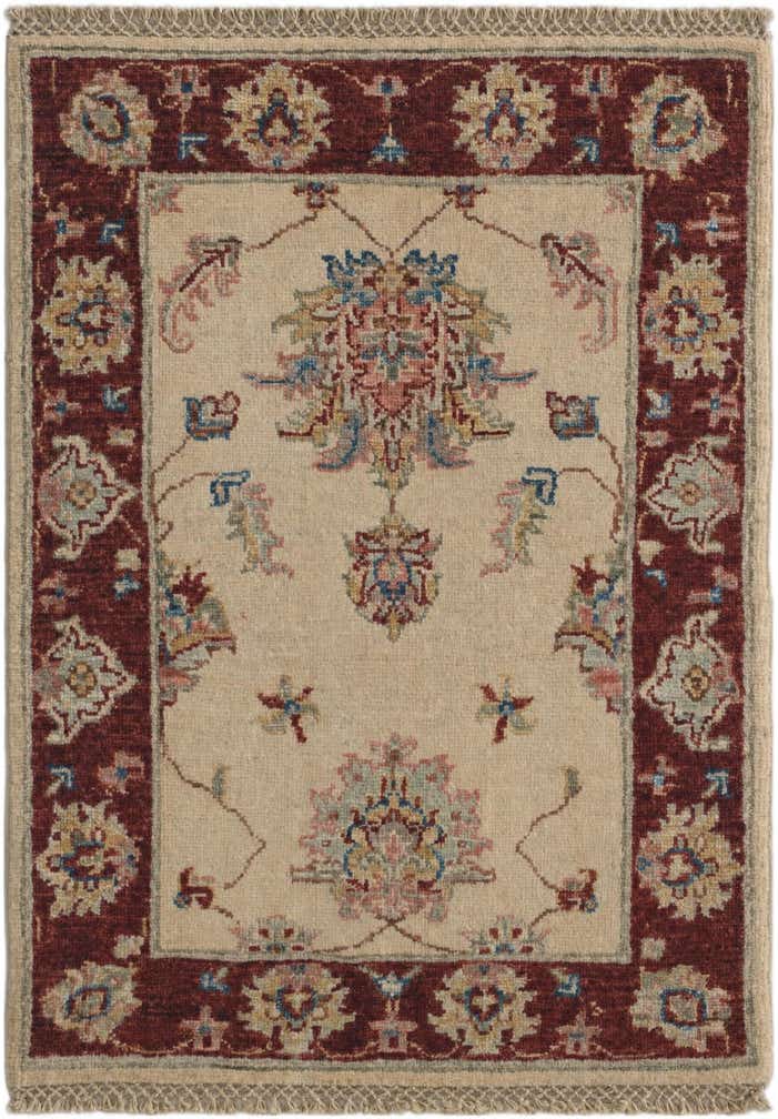 2' 2 x 3' Hand Knotted Ziegler Rug