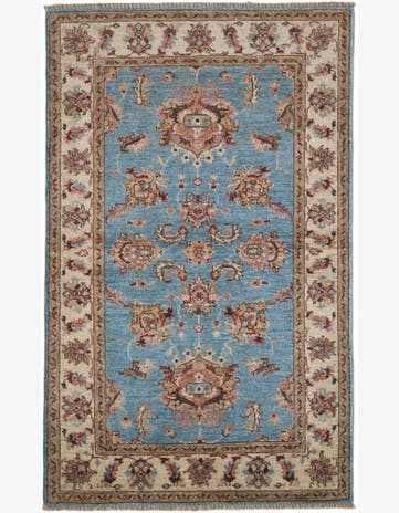 3' 1 x 4' 11 Hand Knotted Ziegler Rug
