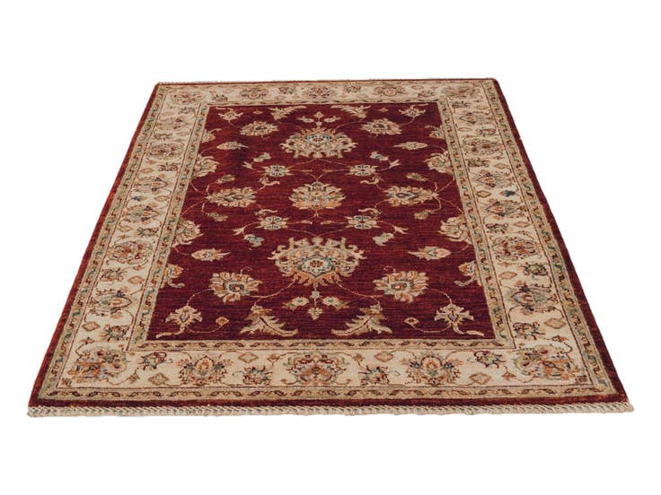 Detail image of 3' 6 x 5' Hand Knotted Ziegler Rug