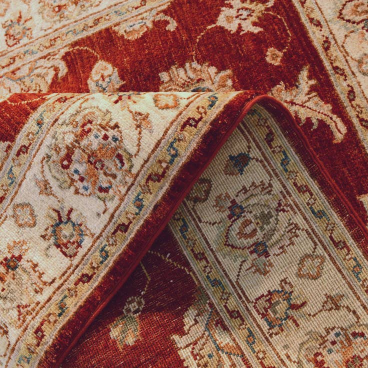 Detail image of 3' 6 x 5' Hand Knotted Ziegler Rug