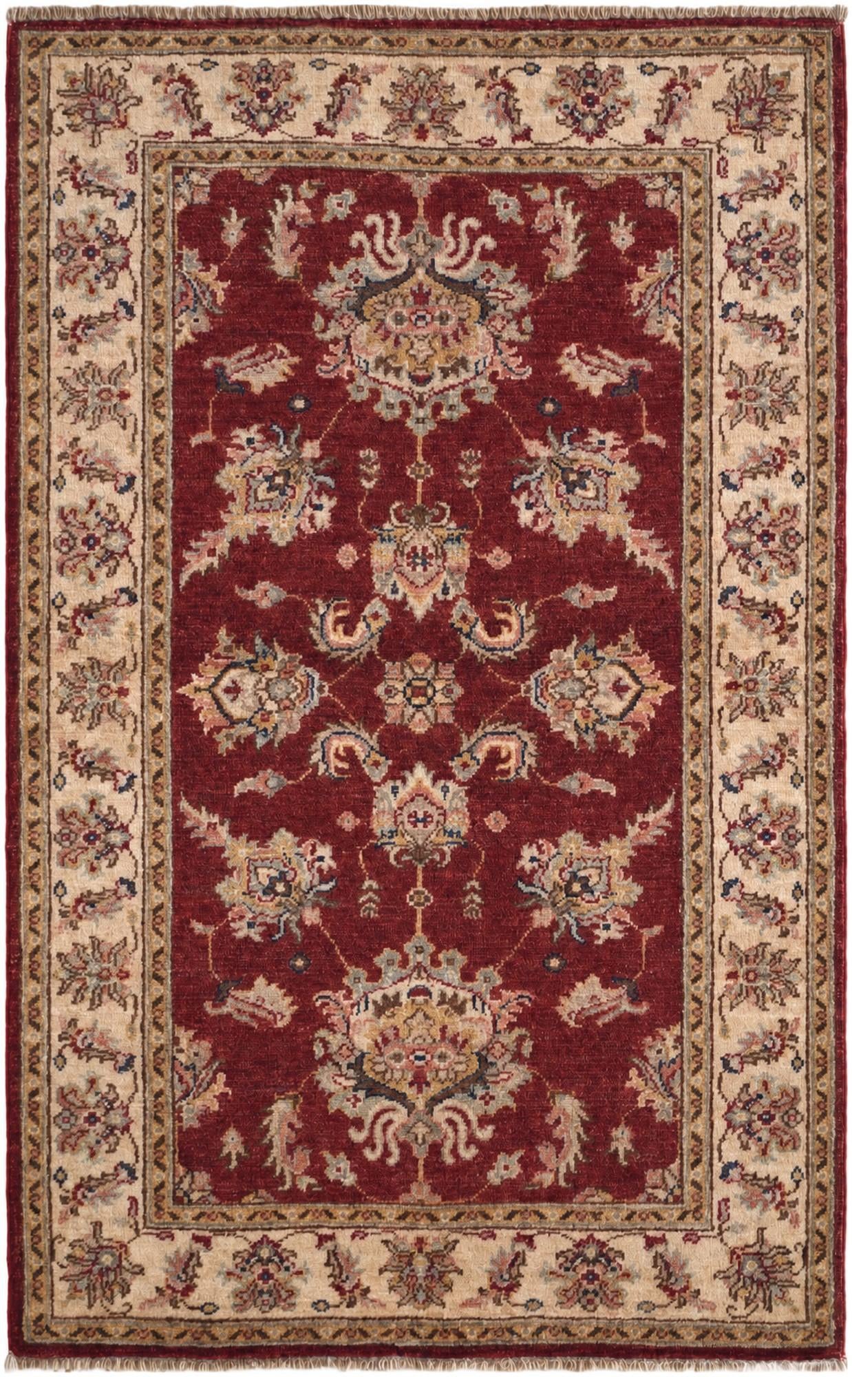 3' x 4' 11 Hand Knotted Ziegler Rug