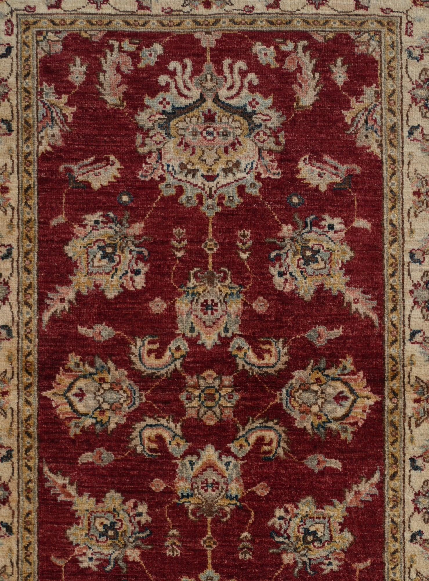 3' x 4' 11 Hand Knotted Ziegler Rug