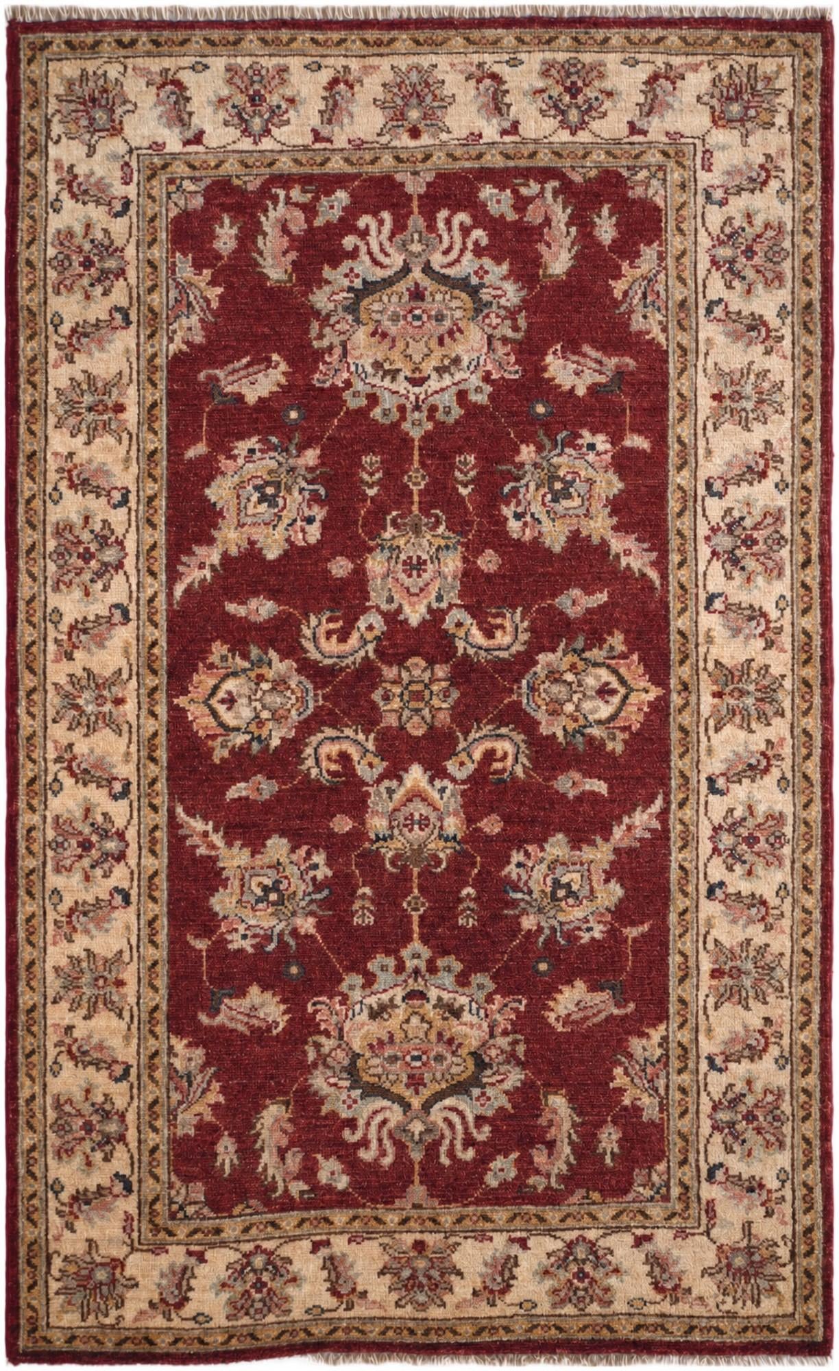 3' x 4' 11 Hand Knotted Ziegler Rug