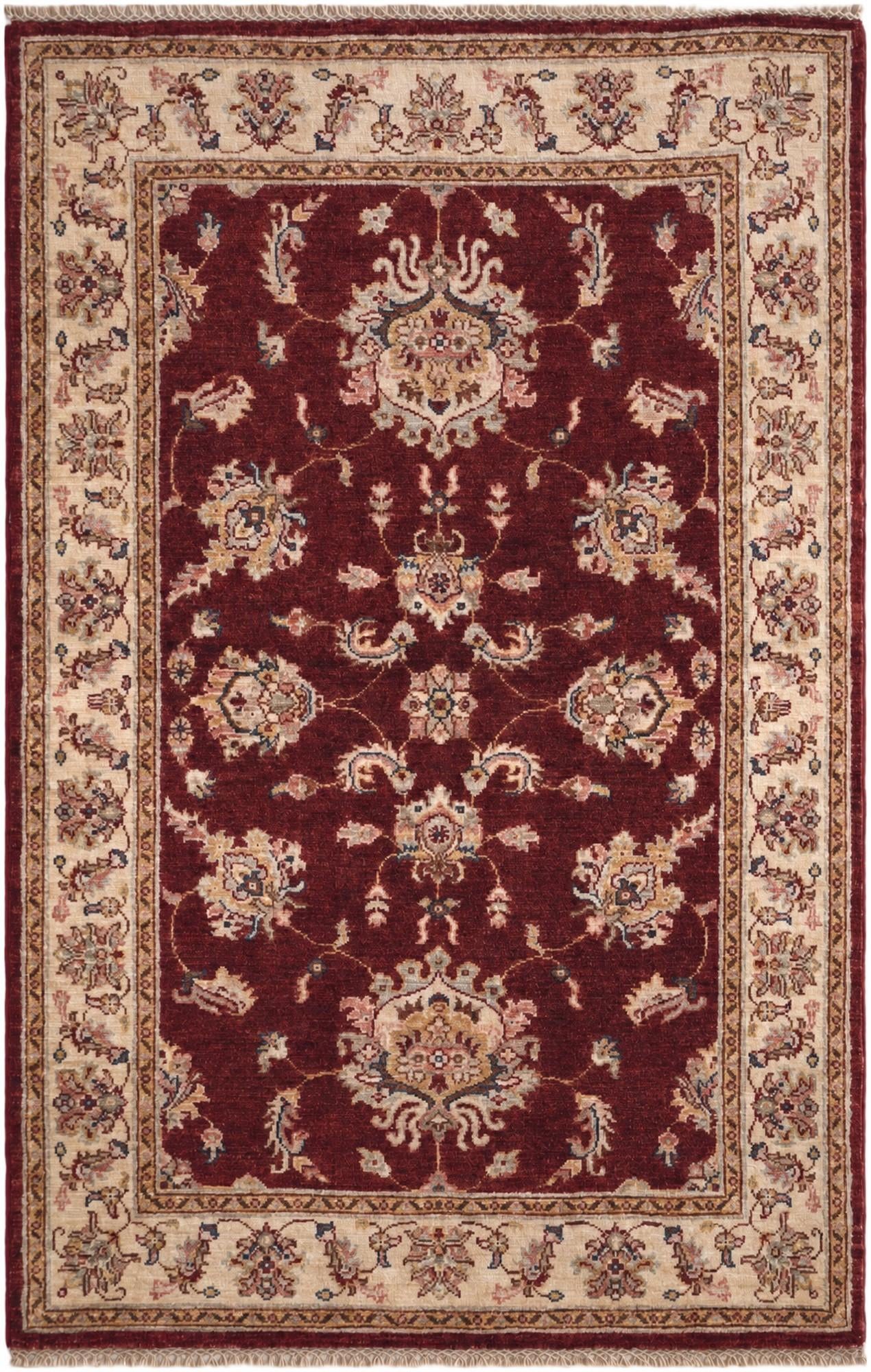 3' 4 x 5' 3 Hand Knotted Ziegler Rug