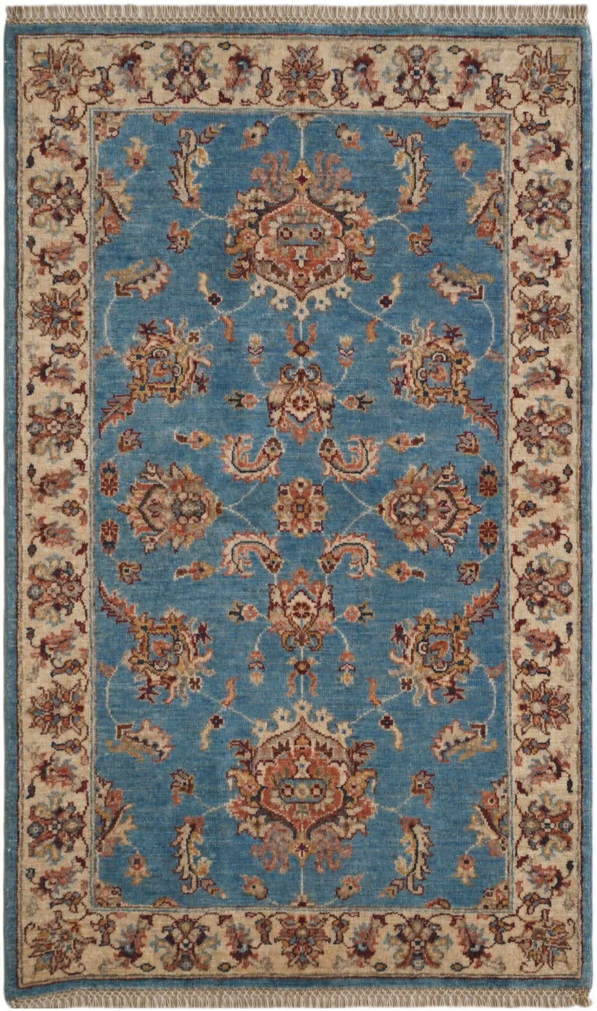 3' x 4' 11 Hand Knotted Ziegler Rug