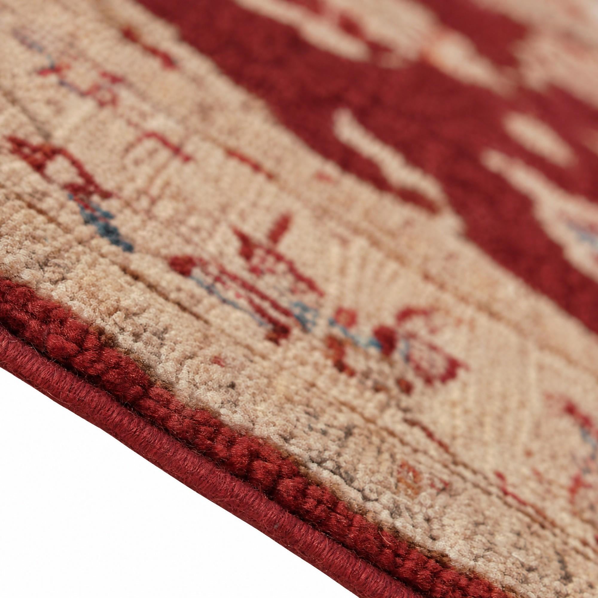 105cm x 145cm Hand Knotted Ziegler Rug