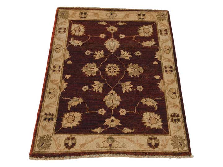 1' 10 x 2' 11 Hand Knotted Ziegler Rug