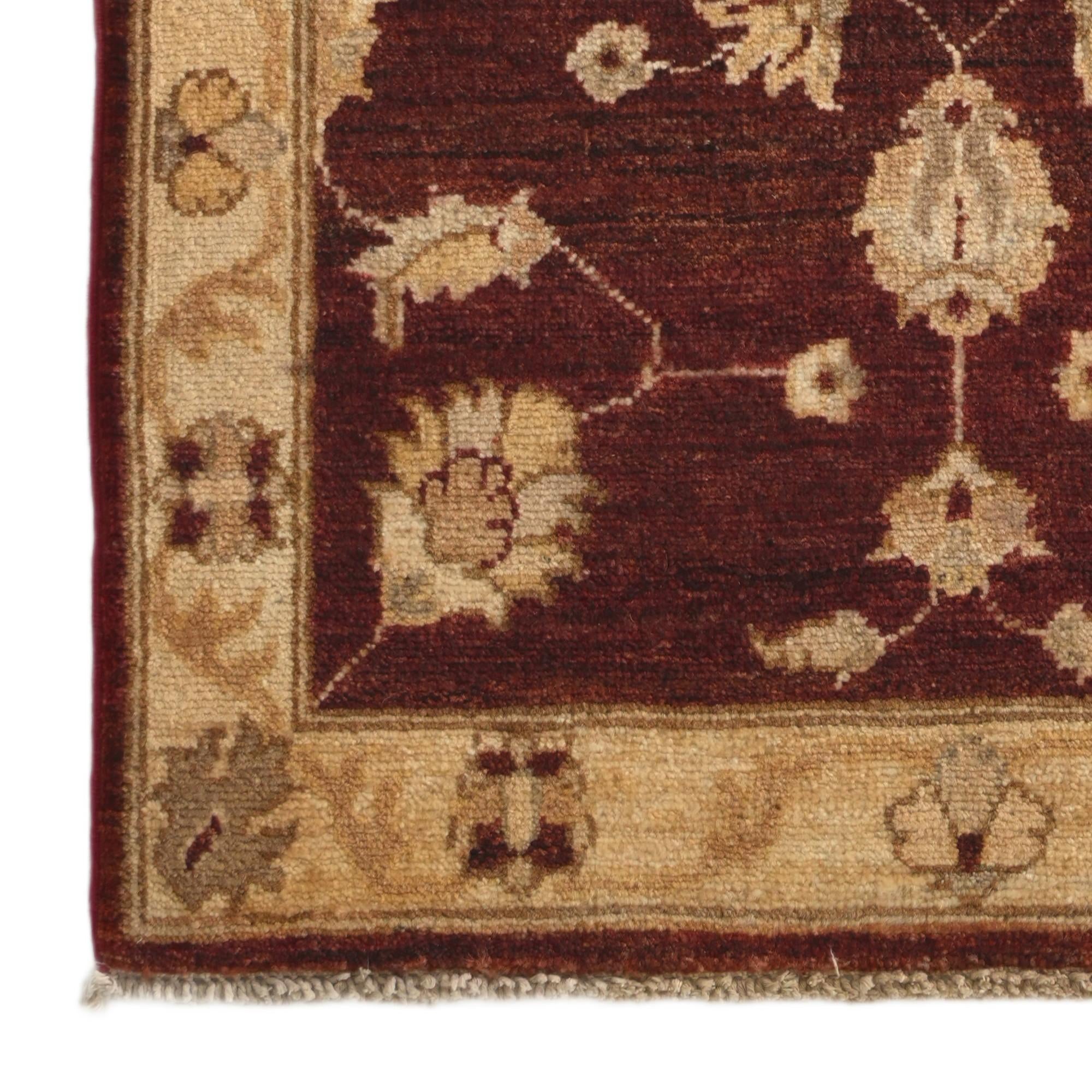 55cm x 90cm Hand Knotted Ziegler Rug