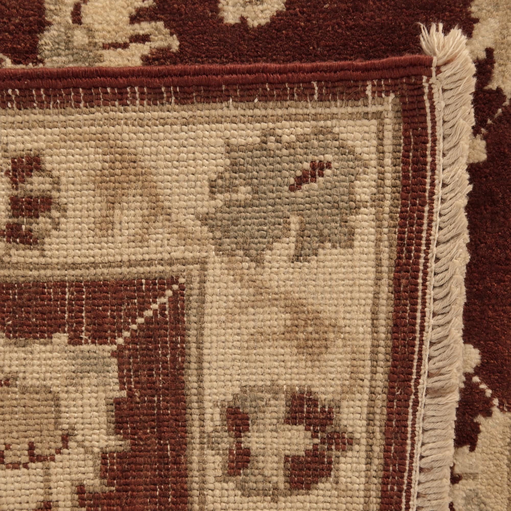 55cm x 90cm Hand Knotted Ziegler Rug