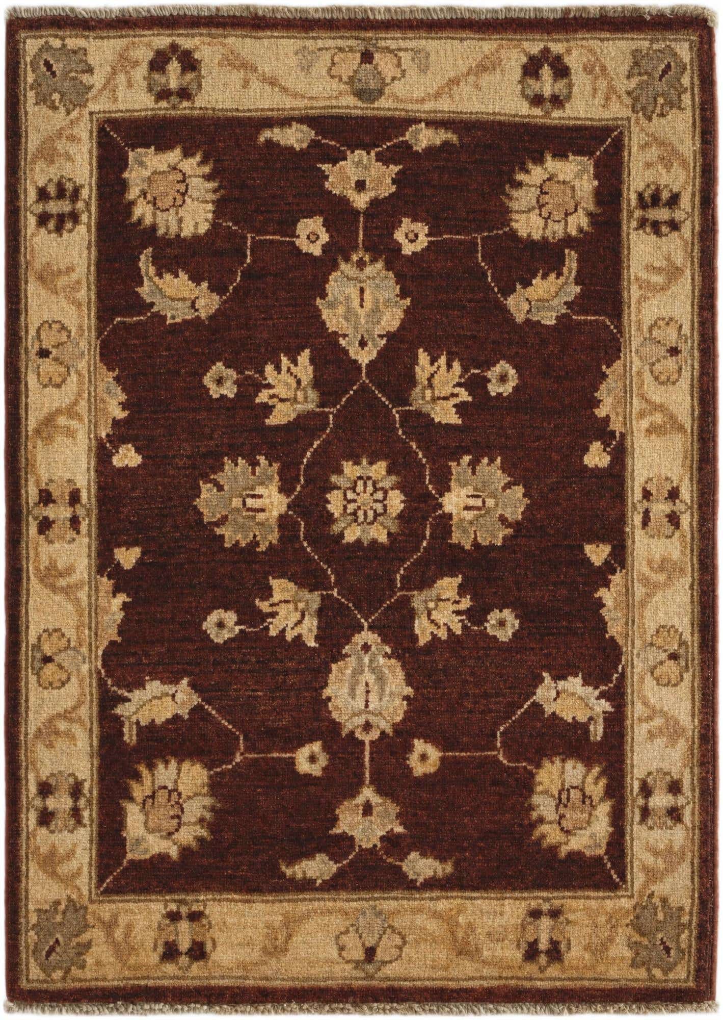 1' 10 x 2' 11 Hand Knotted Ziegler Rug