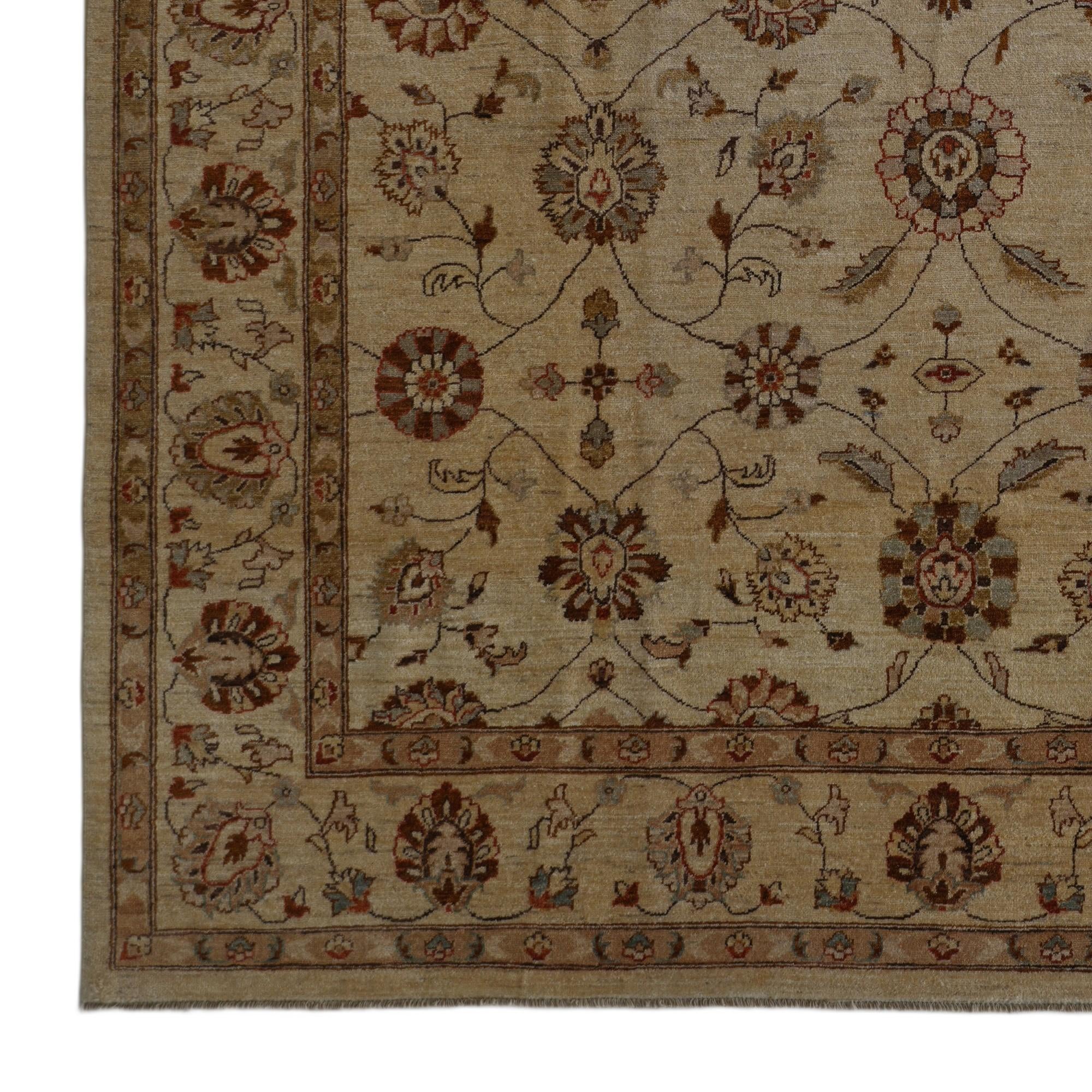 240cm x 290cm Hand Knotted Ziegler Rug