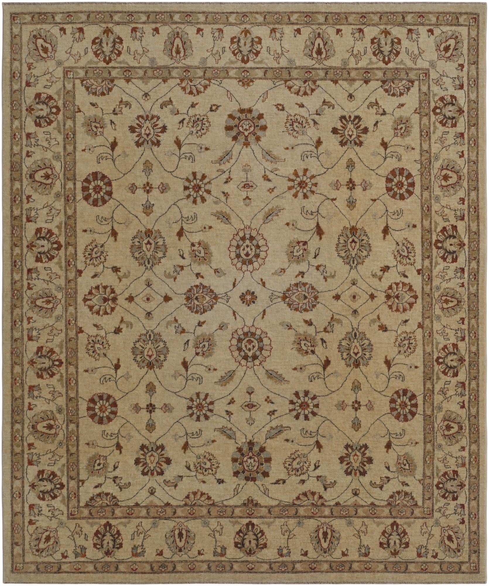 7' 10 x 9' 7 Hand Knotted Ziegler Rug