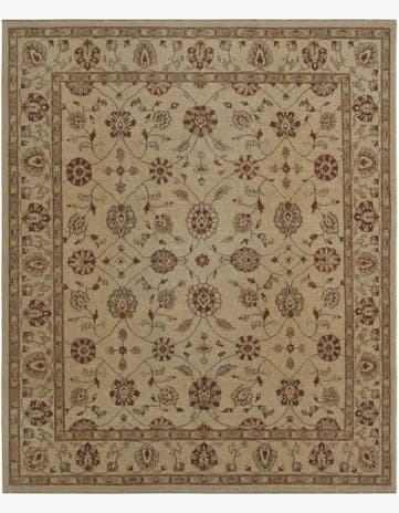 7' 10 x 9' 7 Hand Knotted Ziegler Rug