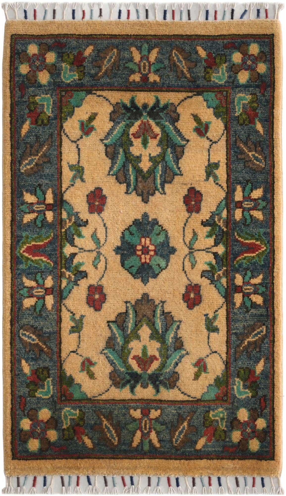 1' 11 x 3' 2 Hand Knotted Ziegler Rug