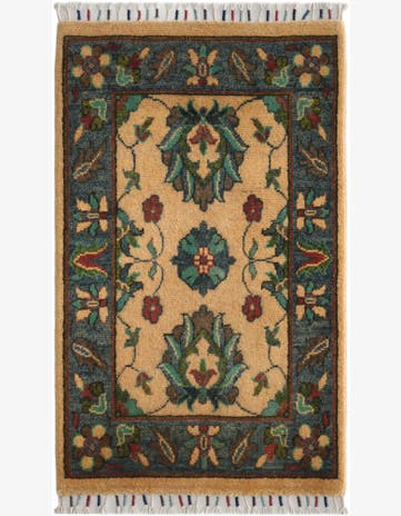 1' 11 x 3' 2 Hand Knotted Ziegler Rug