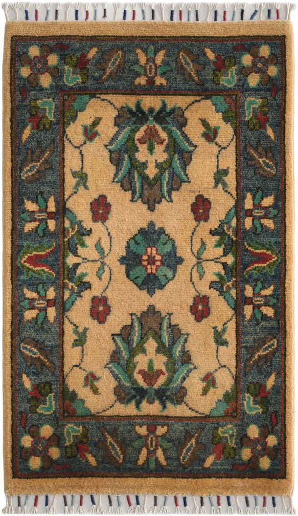 1' 11 x 3' 2 Hand Knotted Ziegler Rug