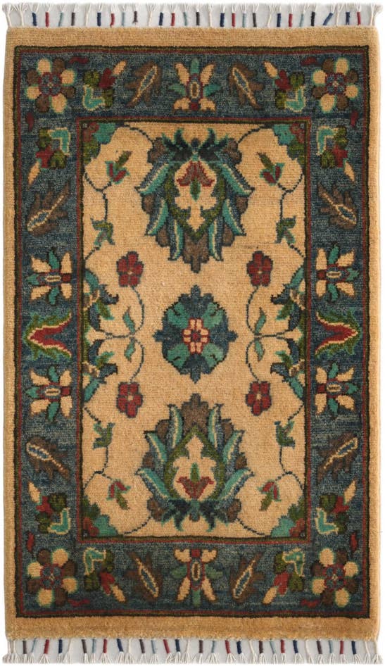 Detailansicht von 60cm x 95cm Handgeknüpft Ziegler Teppich