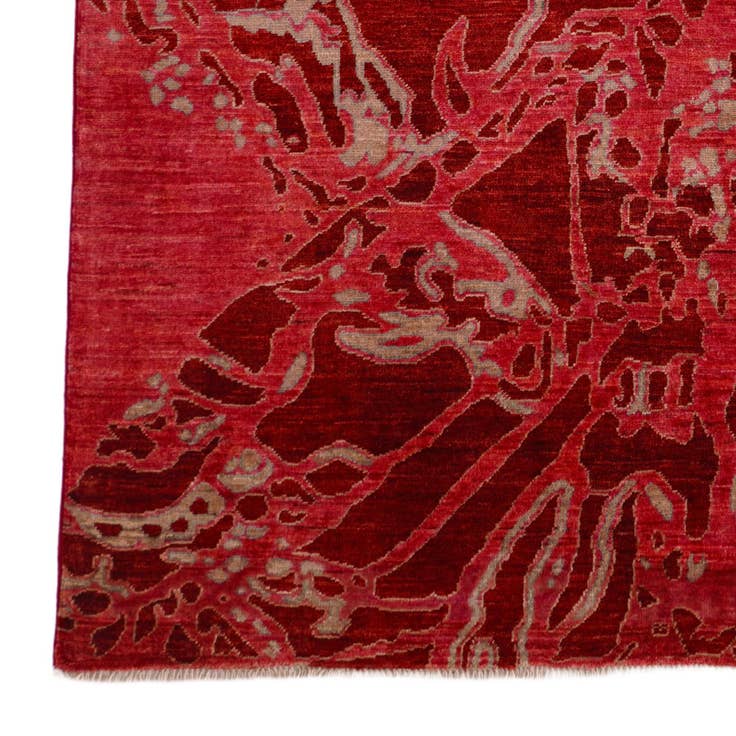 Detail image of 4' x 5' 11 Hand Knotted Ziegler Rug