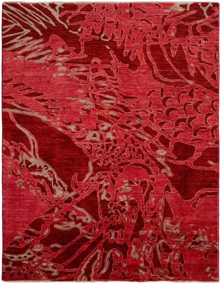 Detail image of 4' x 5' 11 Hand Knotted Ziegler Rug