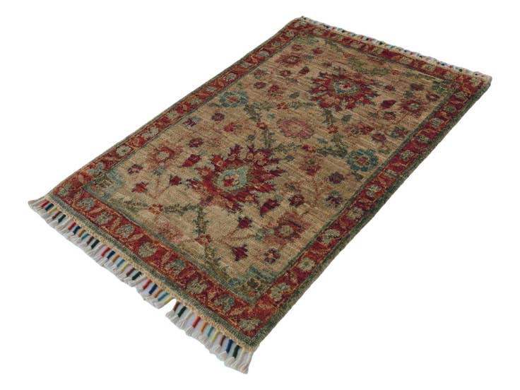 Detail image of 1' 10 x 2' 11 Hand Knotted Ziegler Rug