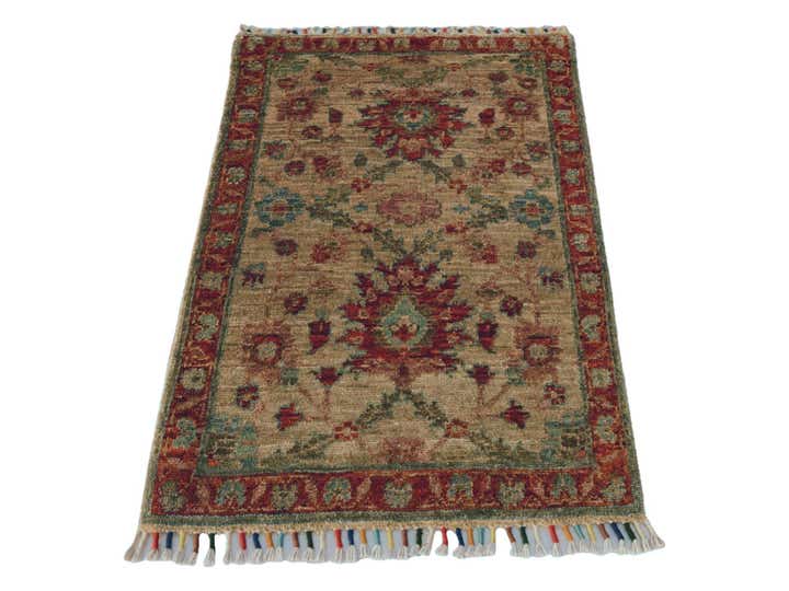 1' 10 x 2' 11 Hand Knotted Ziegler Rug