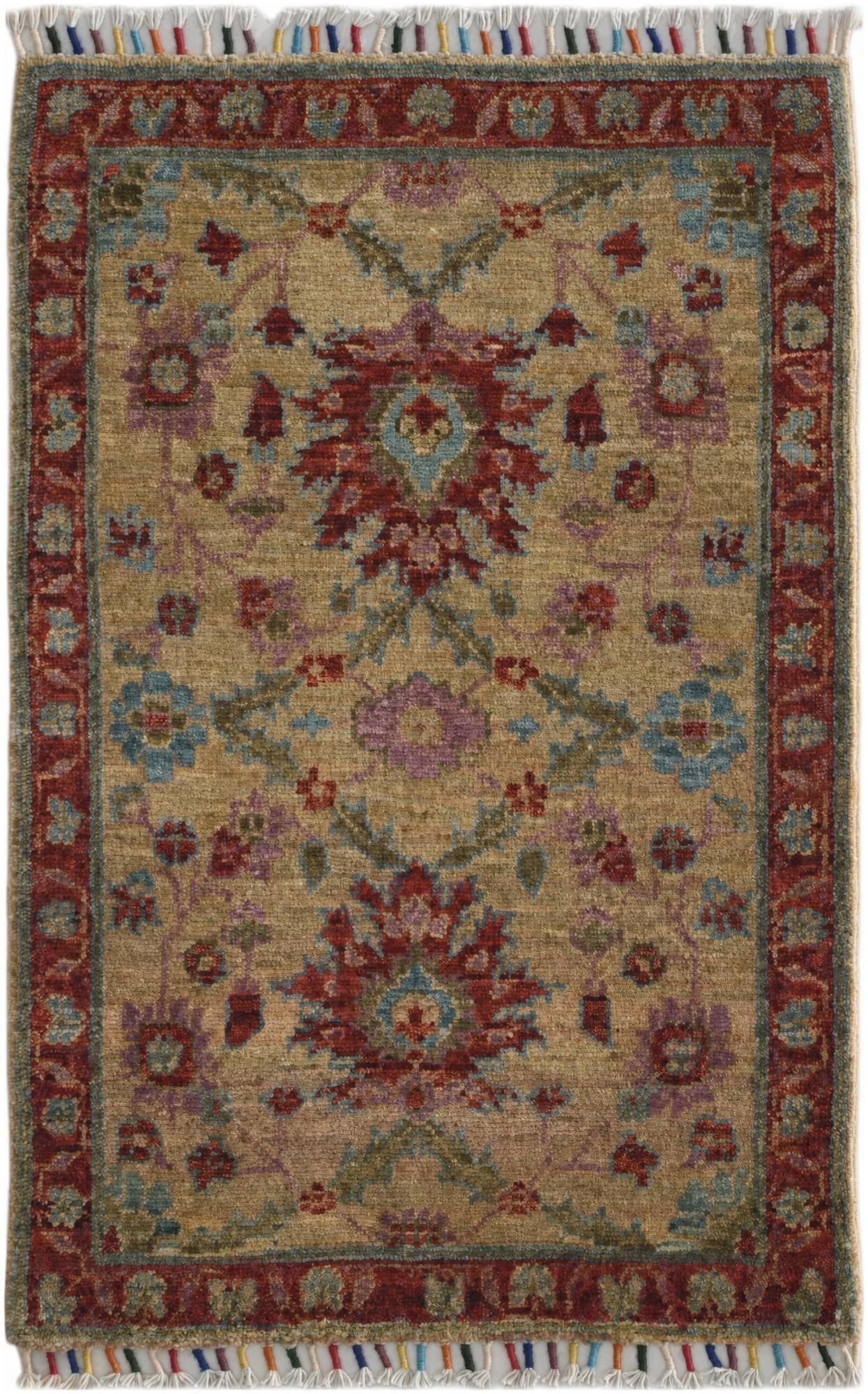 1' 10 x 2' 11 Hand Knotted Ziegler Rug