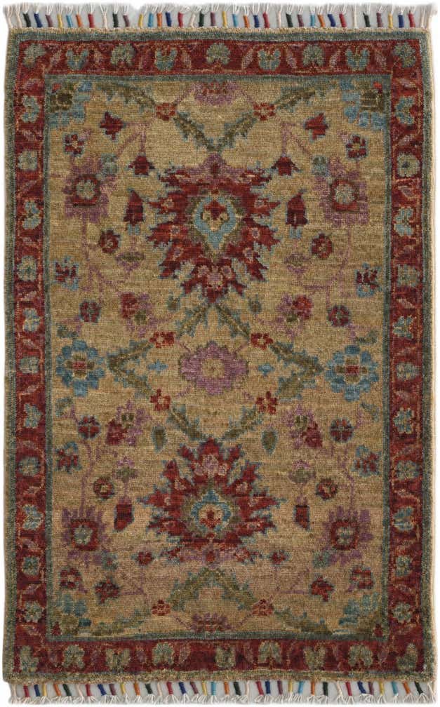 1' 10 x 2' 11 Hand Knotted Ziegler Rug