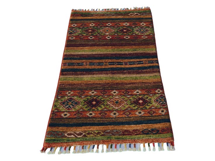 Detail image of 1' 8 x 3' 3 Hand Knotted Ziegler Rug