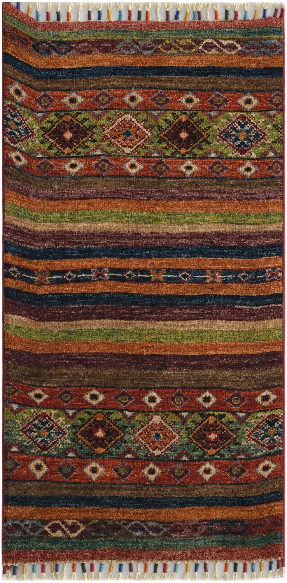 1' 8 x 3' 3 Hand Knotted Ziegler Rug