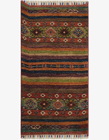 1' 8 x 3' 3 Hand Knotted Ziegler Rug