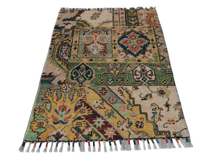 2' x 2' 11 Hand Knotted Ziegler Rug