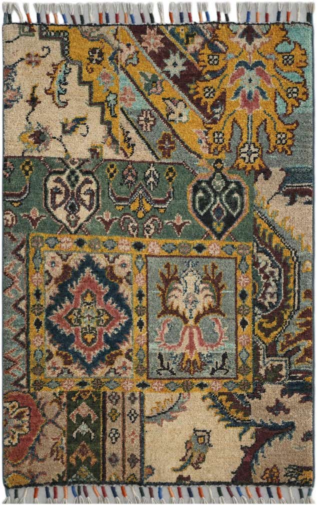 2' x 2' 11 Hand Knotted Ziegler Rug
