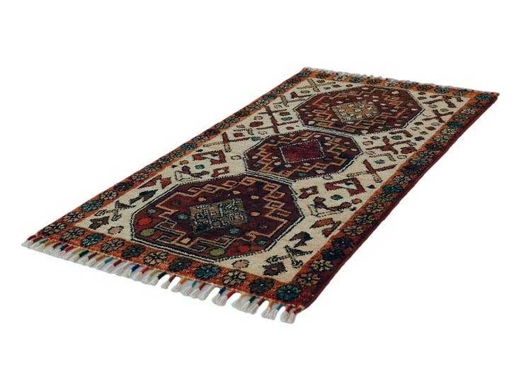 Detail image of 1' 8 x 3' 3 Hand Knotted Ziegler Rug
