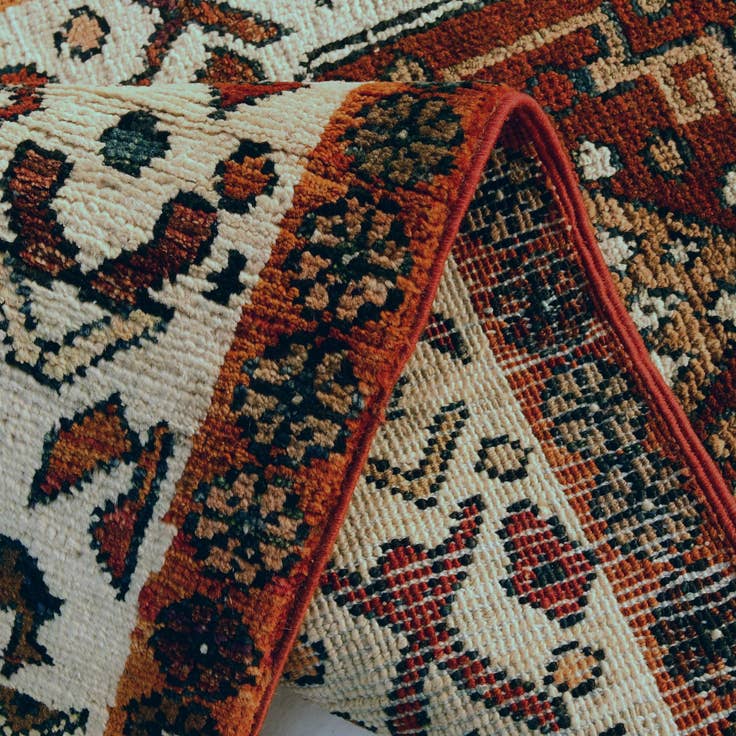 Detail image of 1' 8 x 3' 3 Hand Knotted Ziegler Rug