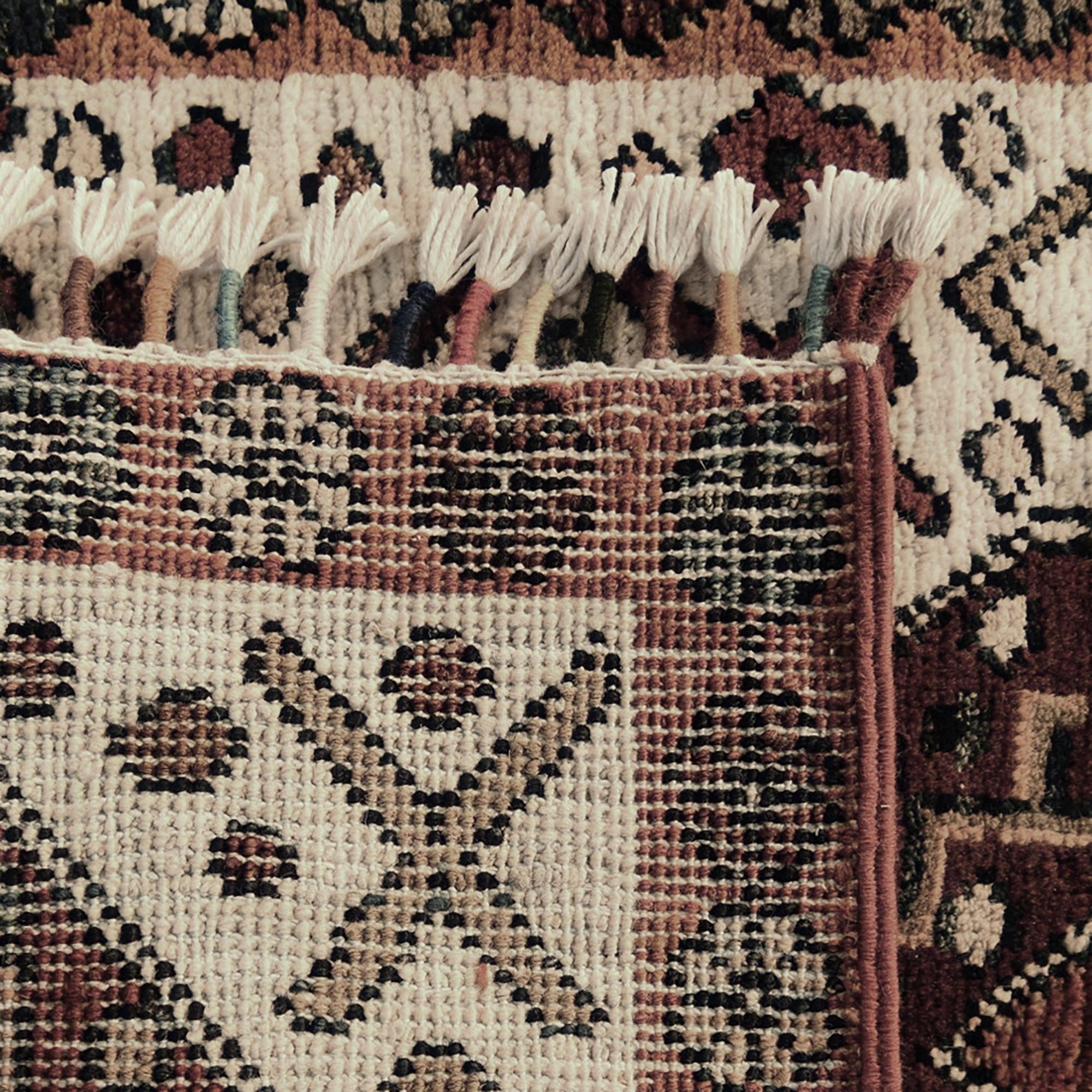 50cm x 100cm Hand Knotted Ziegler Rug