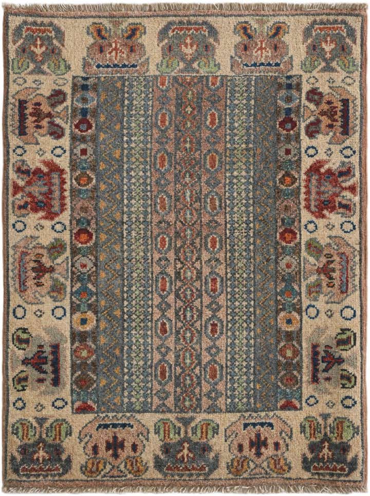 2' x 2' 9 Hand Knotted Ziegler Rug