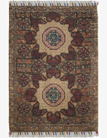 2' x 2' 11 Hand Knotted Ziegler Rug