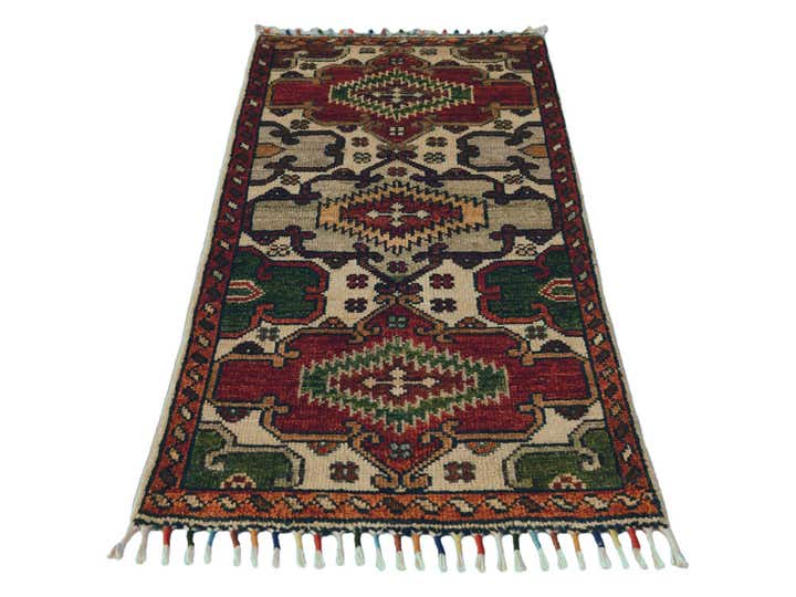 1' 7 x 3' 2 Hand Knotted Ziegler Rug