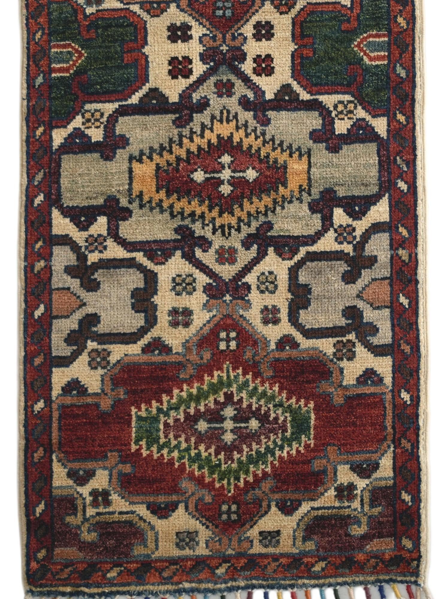 1' 7 x 3' 2 Hand Knotted Ziegler Rug
