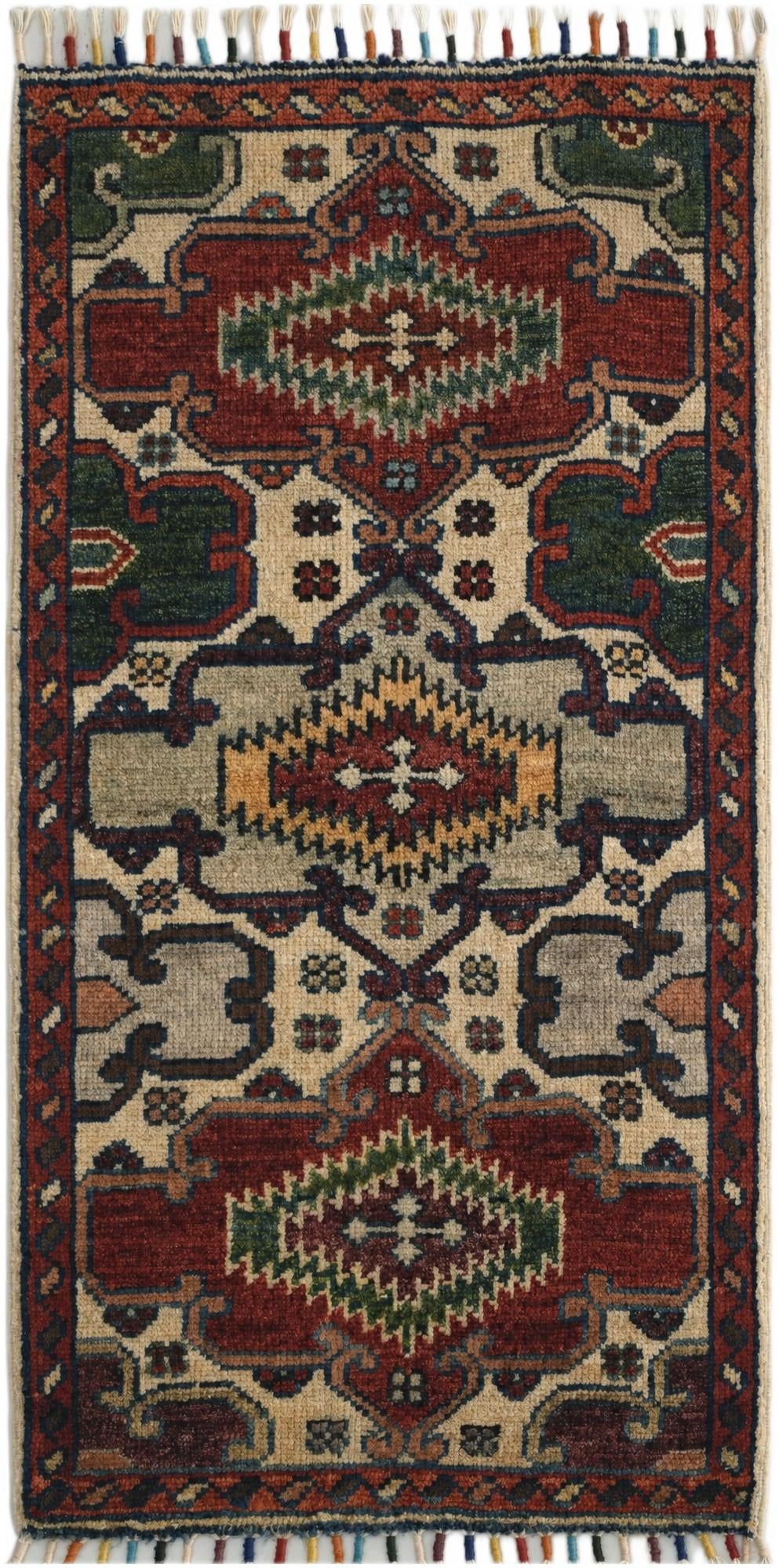 1' 7 x 3' 2 Hand Knotted Ziegler Rug
